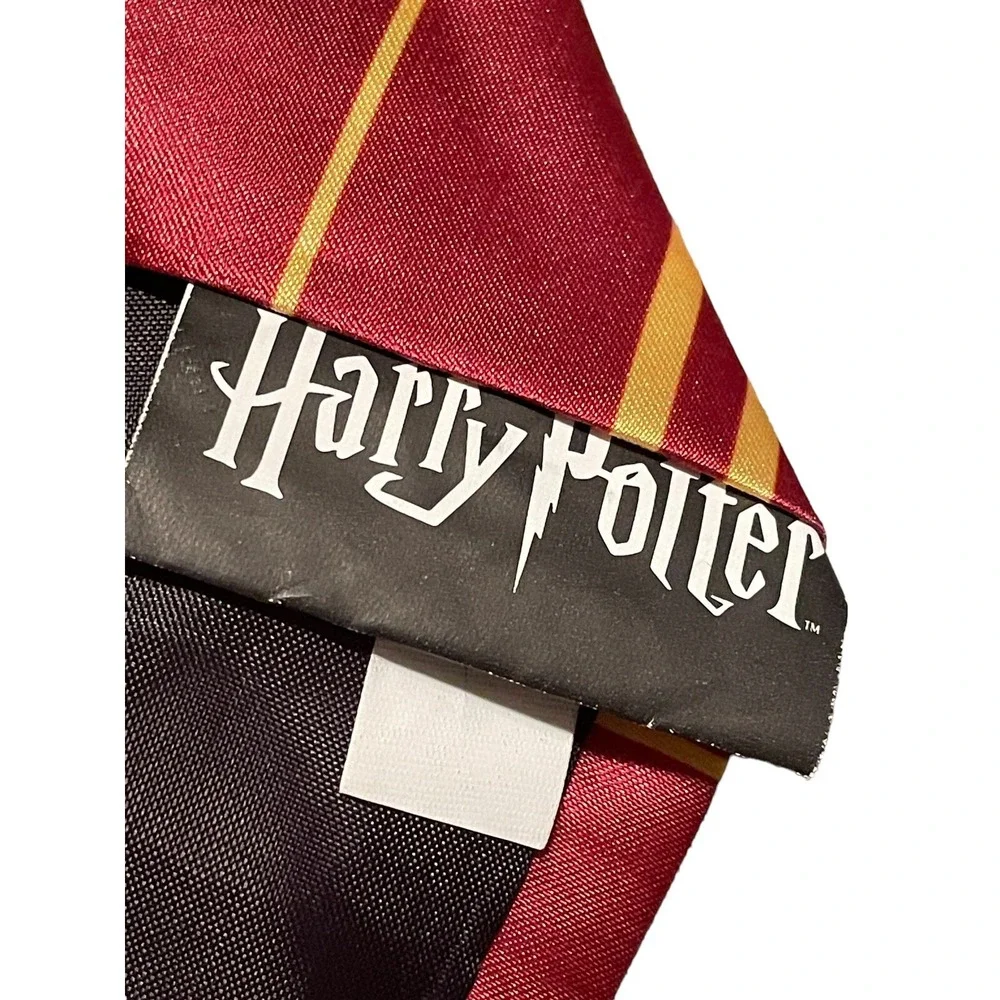 Harry Potter Gryffindor Tie Burgundy Gold Striped‎ Halloween Fast Shipping